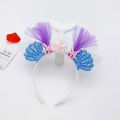 Decorative Head Band Practical Faux Leather Mermaid Tail Exquisite Hairhoop Headband for Home. 