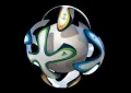 Brazuca Football White/Light Green/Red. 