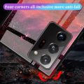 QiaQia Luxury Case For Samsung Note 20 S23 S24 Ultra A54 Tempered Glass Cover For Samsung S21 S22 Ultra Hard Back Case Protective Funda. 