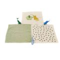 Eminence Baby Face Towel/ Burp Cloth/ Napkin, 3 Piece Set, 30x30 Cm, Soft Absorbent Towels for Newborns. 