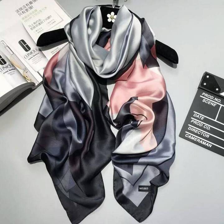 Silk Stole Scarf For Women Random Design & Color