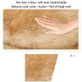 Soft Faux Sheepskin Fur Rug Rug for Bedroom Fuzzy Light Blue. 