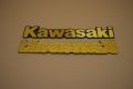 Kawasaki GTO 125 2 Stroke Down Model Front Tanki Tapa Monogram In Metal Made In Thailand (4pcs) in pack. 