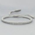 Classic Black White Bracelets Bangles Tibetan Buddhist Adjustable Handmade Braided Knots Bracelet Wrist Jewelry For Women Men. 