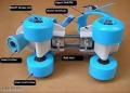 Adjustable Quad Speed Roller Skates Double Row Wheel Shoes - (Multicolurs). 