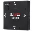 Mini HDMI 301 1 To 3 Switcher 3 Port HDMI Switch For HDTV PS3 1080P Support Full HD 1080P HDMI 3 Way Switch Black. 
