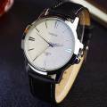 YAZOLE Leather Strap Waterproof Luminous Fashion Quartz Watches For Men 332. 