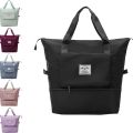 Large Capacity Folding Travel Bag, Travel Lightweight Waterproof Carry on Luggage Bags with Fixed Strap, Dry and Wet Separation Foldable Travel Duffel Bag for Weekender Overnight Sports Gym Bag. 