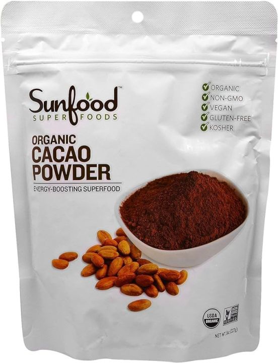 Sunfood Organic Cacao Powder - 200 g