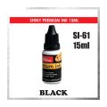 Shiny SI-61 Premium Permanent Stamp Ink Black Color 15ml fast dry permanent stamp ink for plastic, glass , wood etc. 