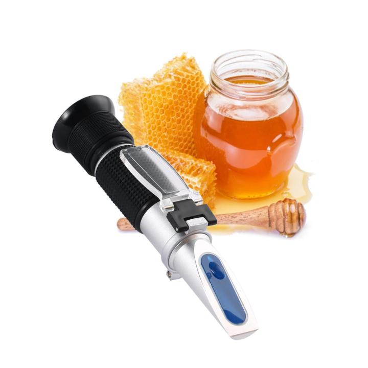 YIERYI 58~90% Brix 38~43 Be Baume Honey Refractometer ATC Portable Honey Refractometer Beekeeping Tester