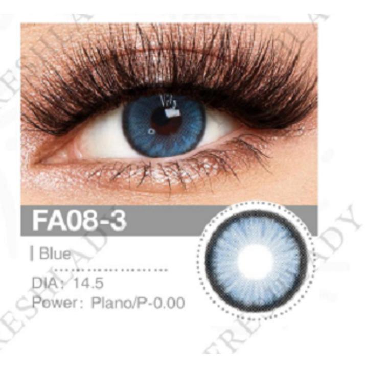best eye lenses Three Tone Sterling Sea Blue Color 1 Pair of Contact Lens Multi Color artificial eye lenses With Full Kit