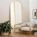 Decorifey Full Length Wall Mounted Mirror with stand For Living Room , Full Length Standing Mirror , Long Wall Standing Mirror,Full Size Standing Mirror For Bedroom ,Full Size Standing Mirror With Stand ,Standing Floral Mirror With  stand. 