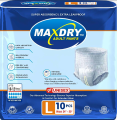 max dry Adult Pull ups Diaper Pants large | Underwear diapers | Diaper Pant Disposable | Patient Diaper pant disposable. 