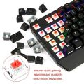 "LESHP Mechanical Gaming Keyboard: 2.4GHz USB Backlit, Striking Red LED Colors, 104 Keys, No Driver Required – Unleash Precision and Style in Black!". 