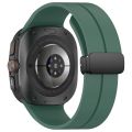 Magnetic Folding Buckle Silicone Watch Band For Samsung Galaxy Watch Ultra 47mm. 