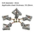 100Pcs Drywall Anchor Kit Drywall and Hollow-Wall Anchor Assortment Kit Wall Anchor Hooks, and Hollow-Door Toggle Anchor. 
