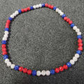 Baseball Necklace for Men Bling Baseball Necklace Rhinestone Ball Beaded Necklace baseball Players Lovers Inspired Jewelry. 