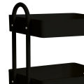 3 Tier Metal Rolling Cart, Heavy Duty Storage Utility Cart Little Organization Cart with Handle and Locking Wheels,Multifunctional Storage Shelves for Office Kitchen Bedroom Bathroom,Turquoise. 