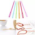 7Cm Plastic Knitting Needles Crochet Hooks Tapestry Wool Yarn Needles Children Diy Sweater Weaving Tools 10 Pcs Funny Colorful. 