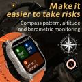 Luxury Huawei TW11 Rugged Smart Watch for Men & Women Both , BT Calls , Heart Rate , Sleep Monitoring , IP68 Water proof , GPS Tracking , Scratch Resistant , Frost Resistant , Shock Resistant , GPS Track , NFC Access Control , Compass Pattern. 