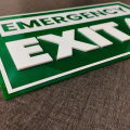 Customized Emergency Exit Sign for Office or Buildings Pathways. 