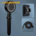 One-touch Switch Shower Head 8 Spray Mode High-pressure Handheld Shower Head for Home Bathroom in Asia Water-saving Shower Head with Switch. 