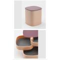 360 degree Rotatable desk 4 layer organizer round and square. 