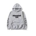 Hentai japanese printing fleece hoodie for  men. 