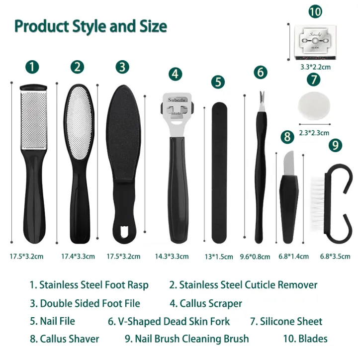 10PCS%20Professional%20Pedicure%20Tools%20Set,%20Foot%20files%20Callus%20Remover%20for%20Feet%20Foot%20Care%20Kit%20with%20Nail%20File%20Hard%20Skin%20Remover%20Pedicure%20kit%20for%20Cracked%20Heels%20and%20Dead%20Skin%20Callus%20Shaver%20for%20Men%20Women%20Ideal%20Gift%20-%20Image%208