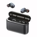N23 TWS Bluetooth earphone fingerprint curved side cover smart touch control waterproof dual earbuds bass 3D stereo HiFi music wireless earbuds with mic. 