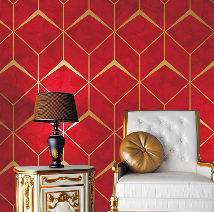 Modern Art 3D Wallpaper Non Self-adhesive (Roll size 0.53 x 9.5 meters)