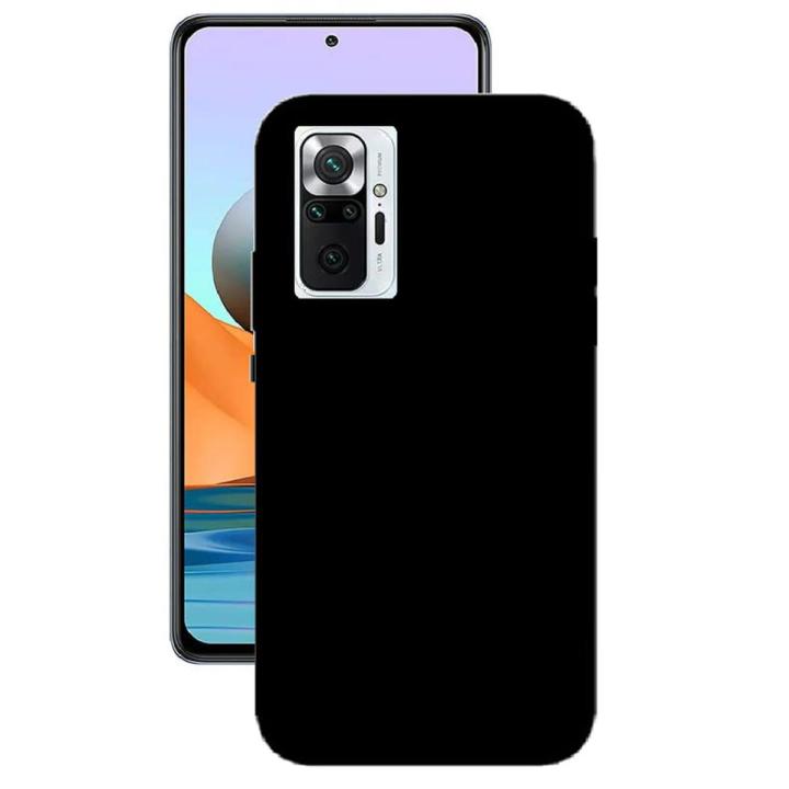 Xiaomi Redmi Note 10 Pro MATTE BLACK FLEXIBLE TPU CASE SLIM COVER - SHOCKPROOF