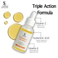 Vitamin C Serum with Hyaluronic Acid and Vitamin E, Triple Action Serum | Brightens & Hydrating the skin | The Lumina Skincare's Vitamin C Pro Serum | 30ml. 