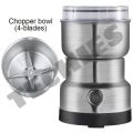 Electric Spice Grinder & Blender | Nuts, Beans, Coffee, Masala Chopper Mixie | 150 Watt Powerful Motor. 