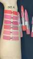 Miss Rose 6 PC Dual-Ended Matte Lipstick & Lip Gloss. 