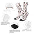 Hello Kitty Mens Crew Socks Unisex Cool 3D Printed Dress Socks. 