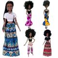Movable Joints African Black Doll For American Dolls Accessories Nudy Body With Clothes For Barbie Toy Girl Pretend Kid Toy Gift-Option Style 3. 