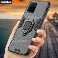 Skinlee Phone Case Vivo Y33S with Holder Ring Cover Cases for Vivo Y33S Back Cover Car Magnet Phone Back Cover Cases. 