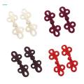 Chinese Knot Frog Buttons Traditional Handcraft Button Decor Clothes Buttons 2Pcs for Coats Costumes. 