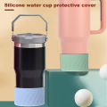Tumbler Cover Silicone Anti-slip Tumbler Boot Cover Noise Reducing Scratch Resistant Cup Protector for Travel Water Bottle Southeast Asian Favorite Water Cup Protector. 