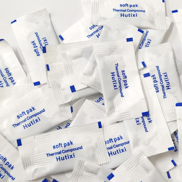 Thermal Paste HUTIXI Pack Of 10 pcs Grey 0.5g Pack High Quality For processor and heatsink