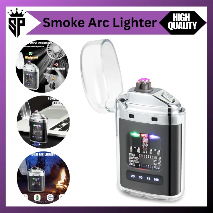 SP%20Dealz%20Dual%20Arc%20Electric%20Lighter%20USB%20Rechargeable%20Windproof%20Flameless%20%20Lighter%20with%20Battery%20Indicator%20for%20Fire,%20Cigarette,%20Candle%20Random%20Color%20-%20Image%202