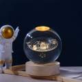 3D Art Crystal Ball Night Lamp Luminous Crystal Ball Decoration Solar System Led Night Lights Desktop Home Decor. 