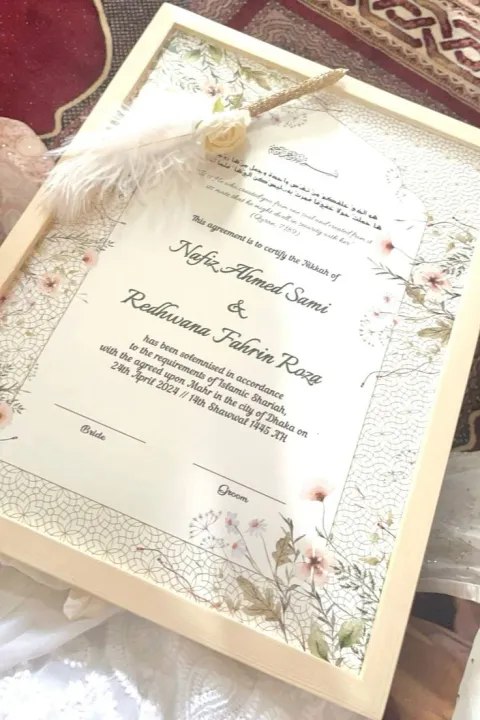 "New%20Hot%20Selling%F0%9F%94%A5%F0%9F%94%A5%F0%9F%94%A5%20%E2%99%A5%EF%B8%8F%20Customized%20Nikkah%20Frame%20%F0%9F%98%8D%20%7C%20Luxury%20HD%20Wedding%20Frame%20with%20Nikkah%20Nama%20Certificate%20&%20Fingerprint%20%F0%9F%92%8D%20%7C%20Best%20Gift%20for%20Bride,%20Groom,%20Couples%20&%20Special%20Occasions%20%F0%9F%8E%81,Nikkah%20Frame,Wedding%20Frame,Anniversary%20Frame,Wedding%20Gift"%20-%20Image%204