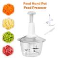 FOOD Hand Pat Manual Food Processor Chopper Cutter. 