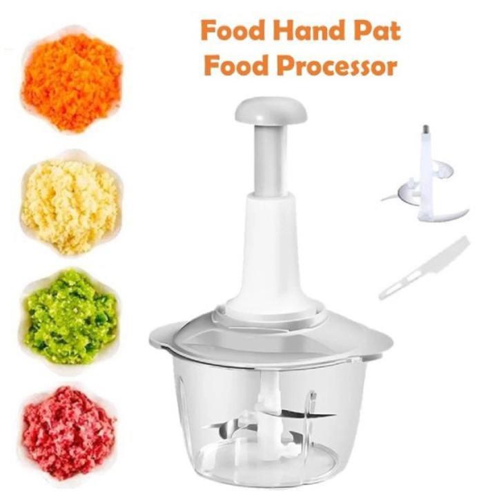 FOOD Hand Pat Manual Food Processor Chopper Cutter