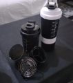 3 in 1 Shaker Bottle 16 oz Steel Ball with Protein & Vitamin Storage, Protein Dual Shaker Bottle Cup, Shaker Sports Water Bottle for Sports, GYM,Drinking Protein, Nutrition, Power, Cocktail Sold By Fight Fitness. 