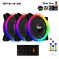 DarkFlash Aurora DR12 Pro 120mm RGB LED pc computer Case Fan Radiator water cooling cpu cooler argb fan heatsink 12cm ventilado. 