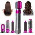 Majestu 5 in 1 Hair Dryer Set Hot Air Comb Blow Volumizer Brush 5 in 1 Hair Styler Hot Air Styler 5 in 1 Curling Iron Set Salon One Step Hot Air Brush Curling Wand Ionic Ceramic Hair Straightener Brush Electric Blow Dryer Curler for Women Girls. 